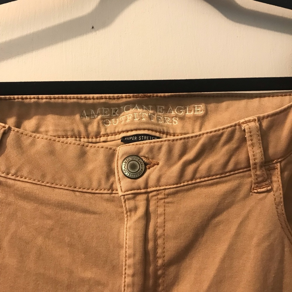 American Eagle Pink stretch skinny jeans size 20